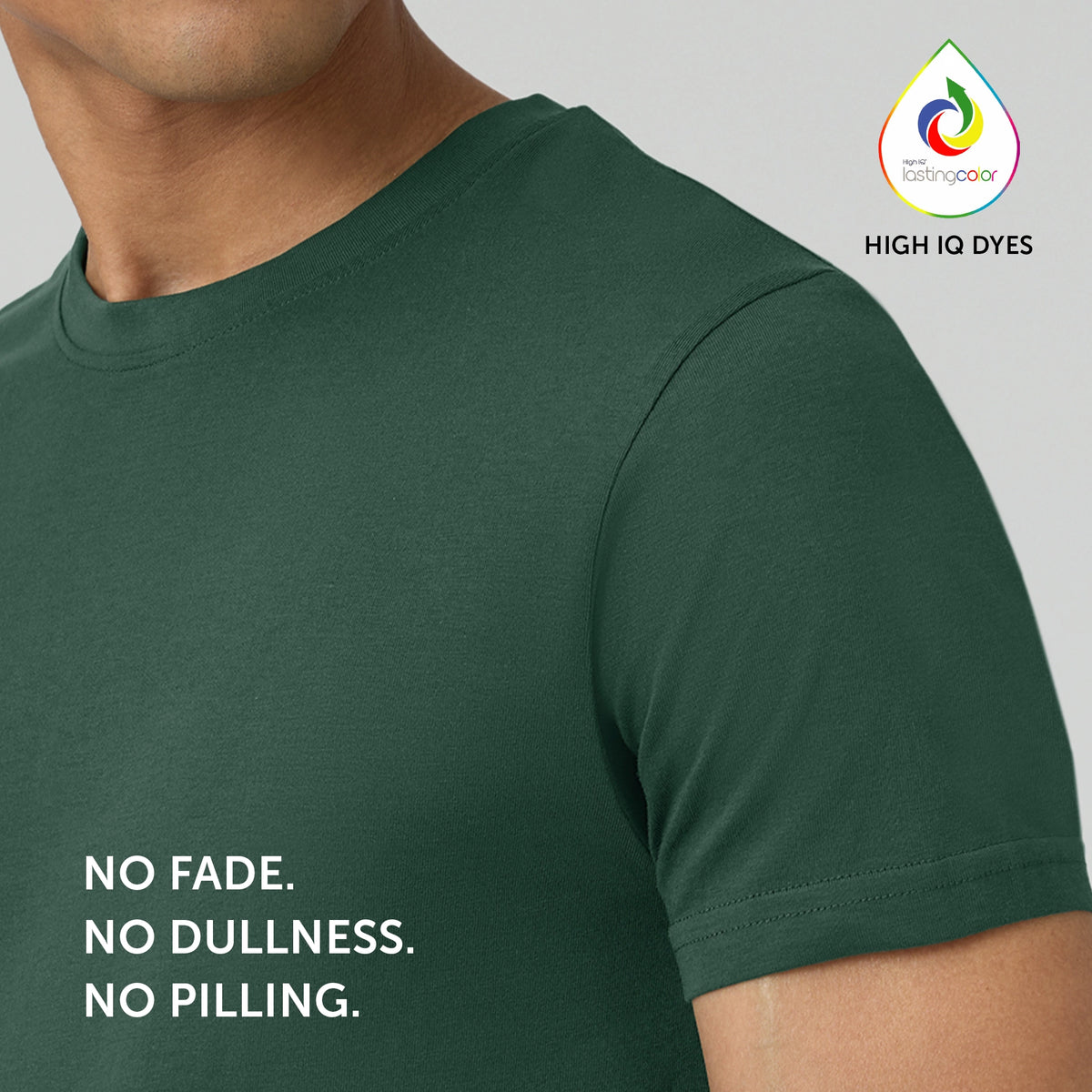 Pace Combed Cotton T-shirts Pine Green