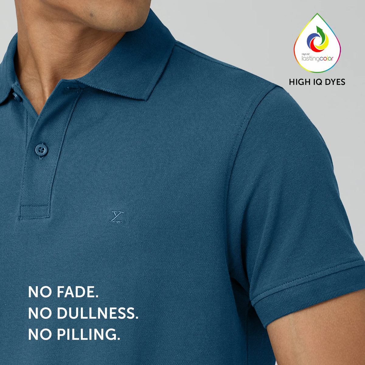 Nova Combed Cotton Polo T-shirts Isle Blue