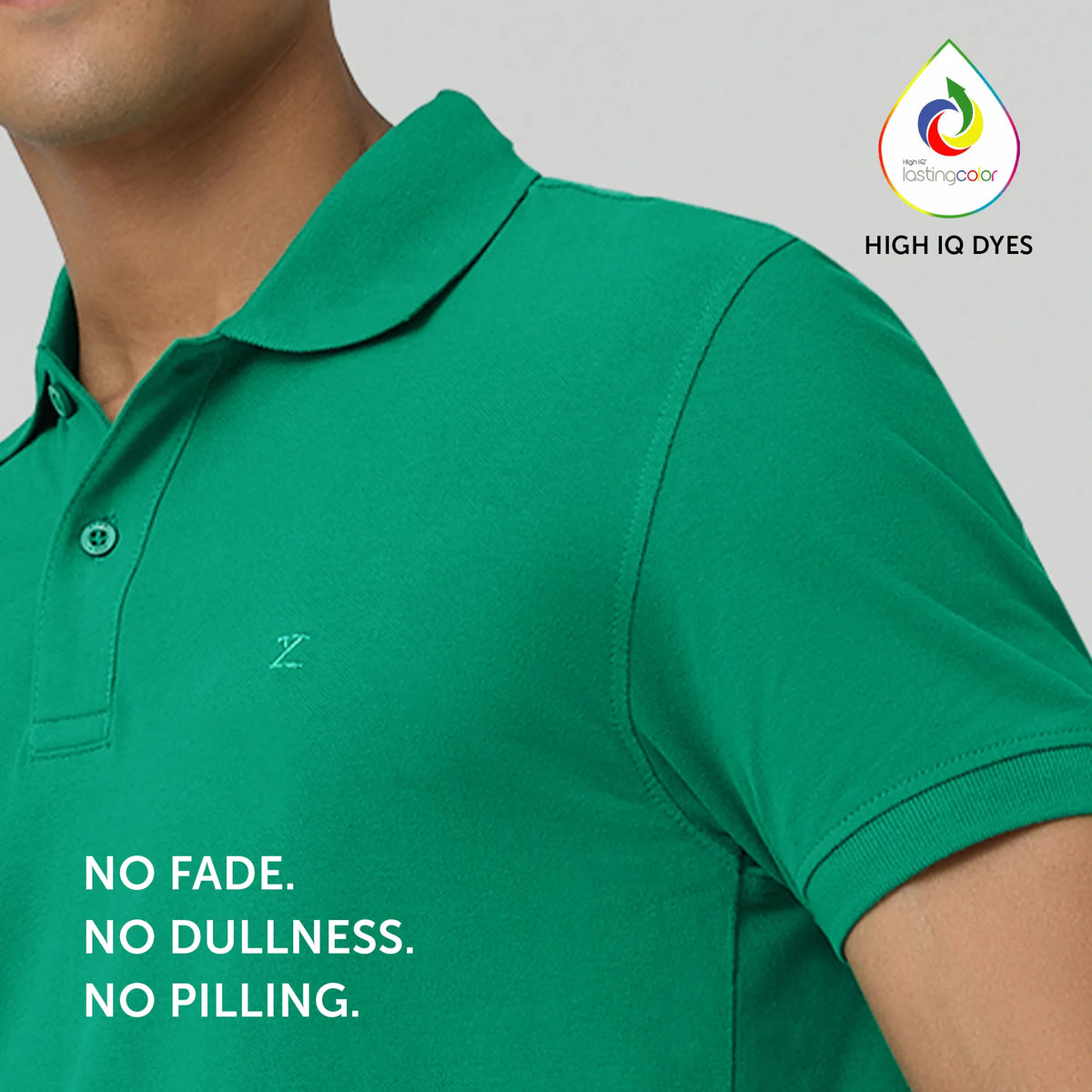 Nova Combed Cotton Polo T-shirts Fiesta Green
