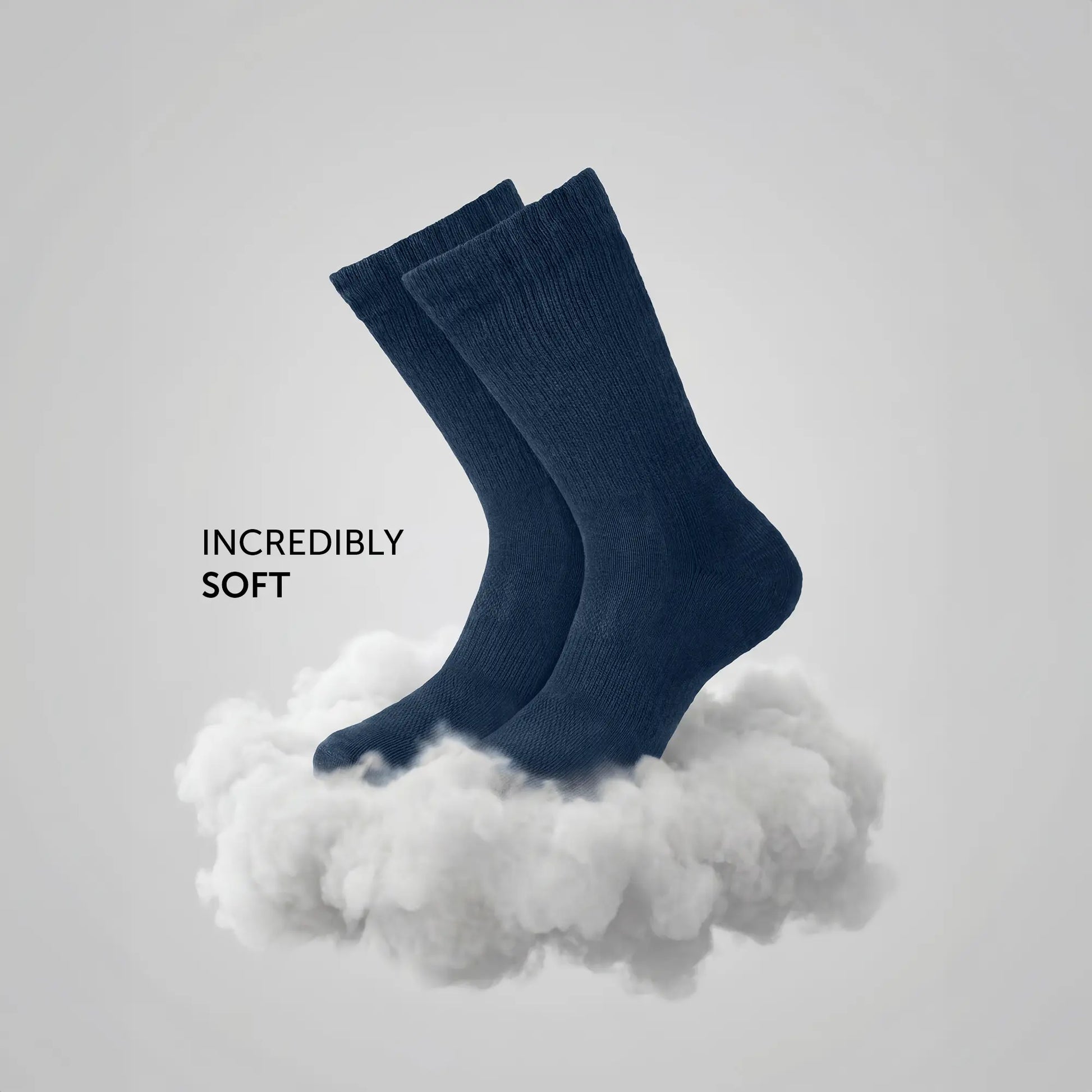 Crew-Length Socks - Midnight Blue