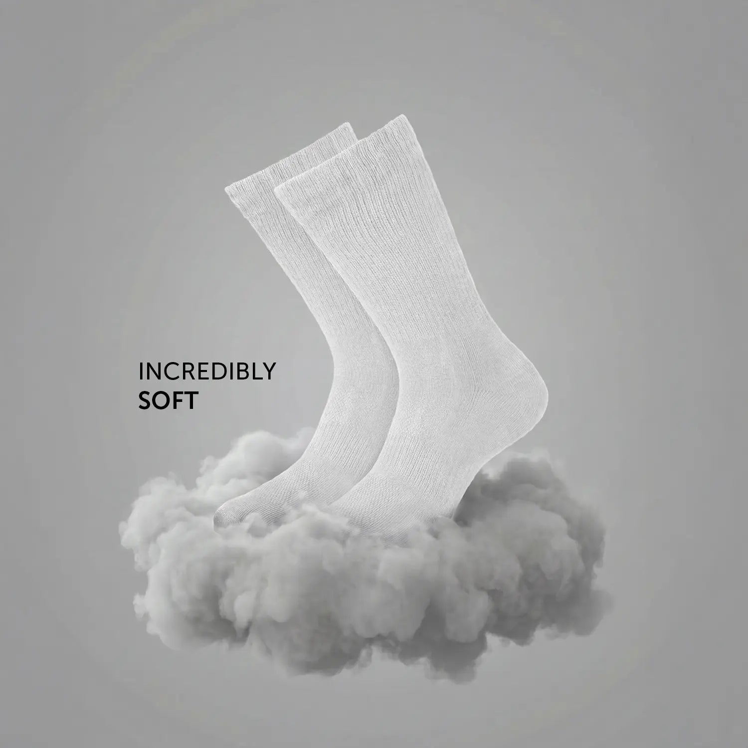 Crew-Length Socks - Polar White