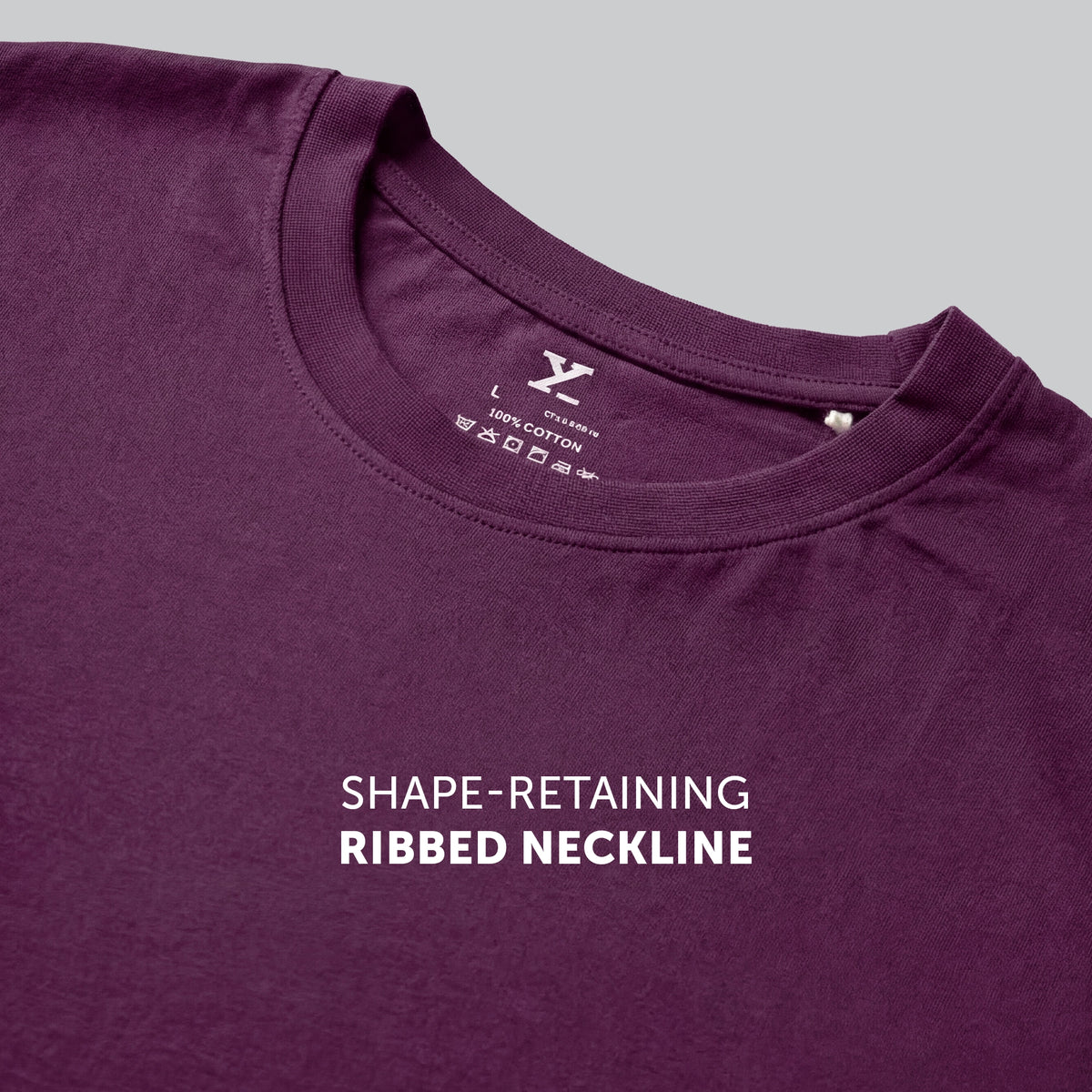 Pace Combed Cotton T-shirts Plum Red