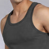 Nova Round Neck Racer Back Vest Graphite Grey