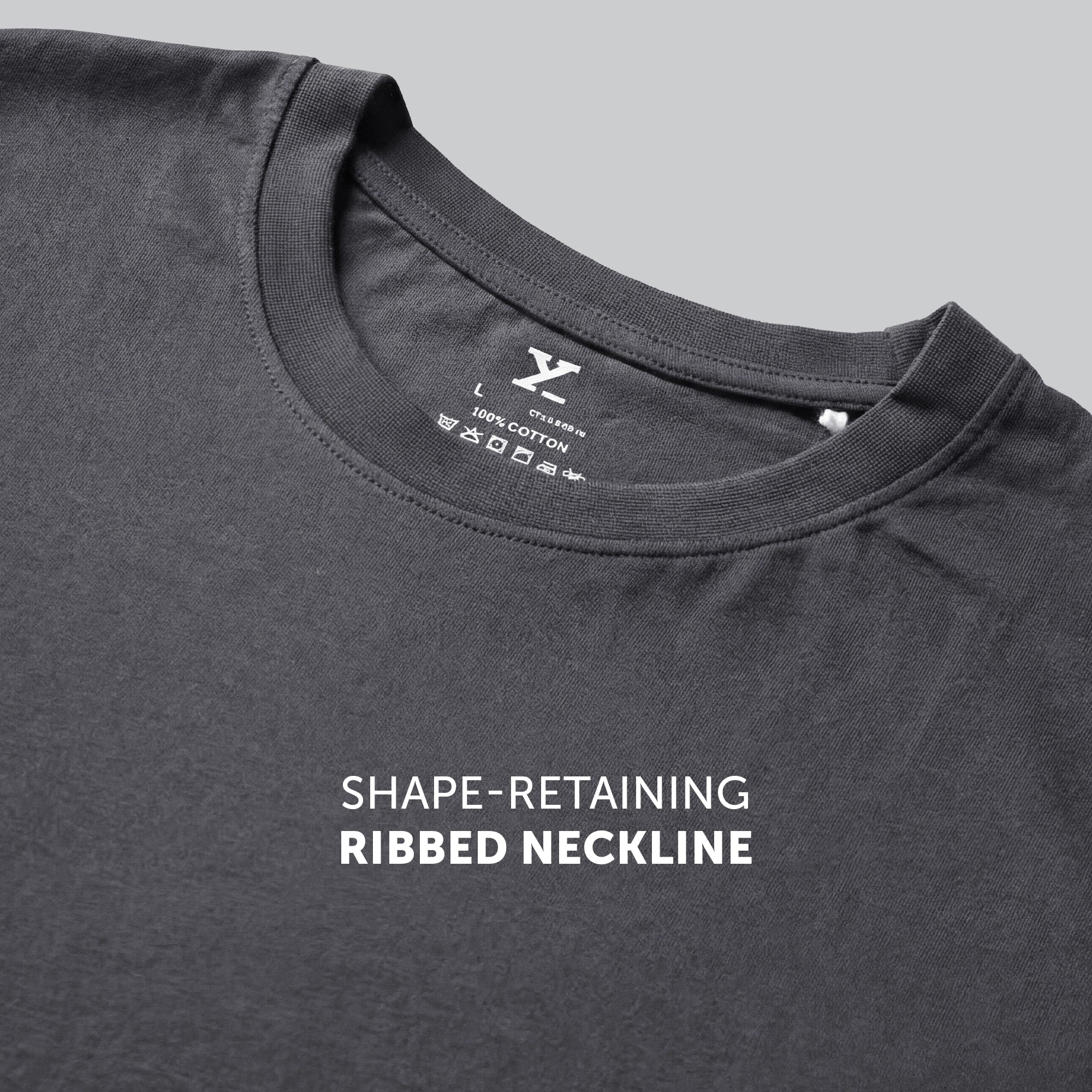 Pace Combed Cotton T-shirts Anchor Grey