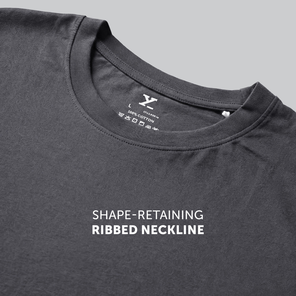 Pace Combed Cotton T-shirts Anchor Grey