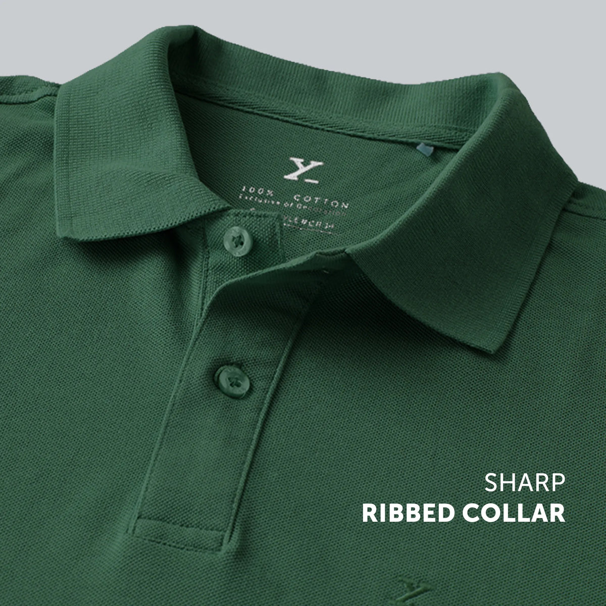 Nova Combed Cotton Polo T-shirts Basil Green