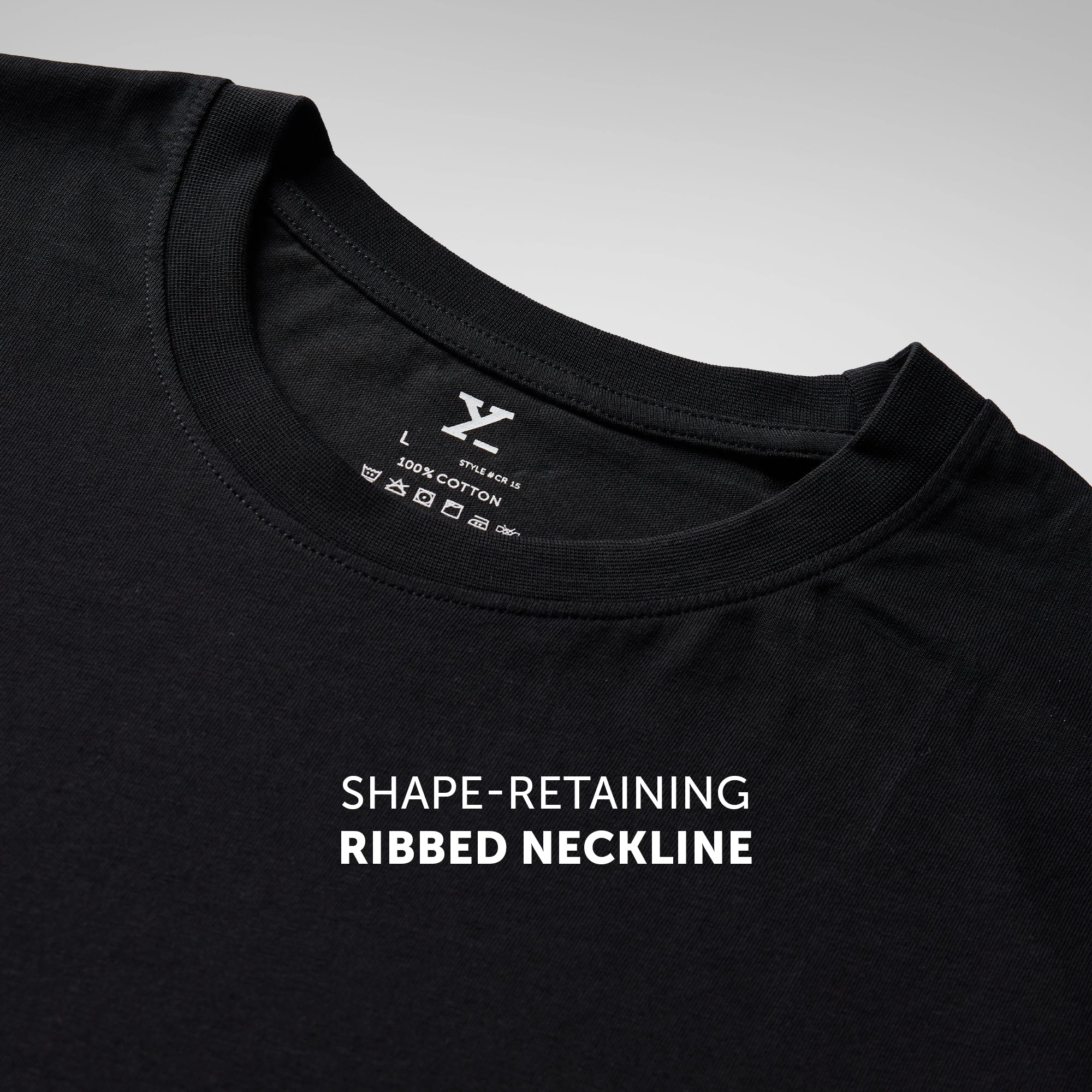 Pace Combed Cotton T-shirts Pitch Black