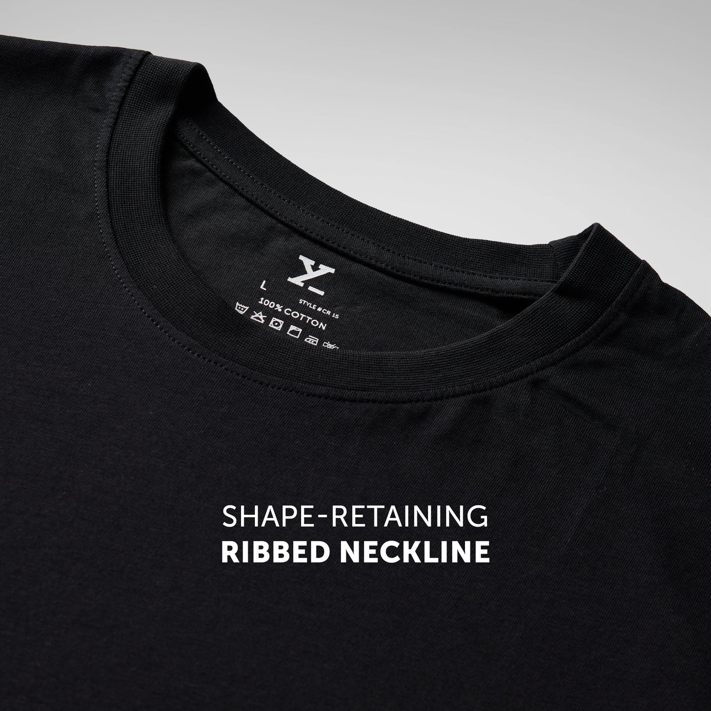 Pace Combed Cotton T-shirts Pitch Black