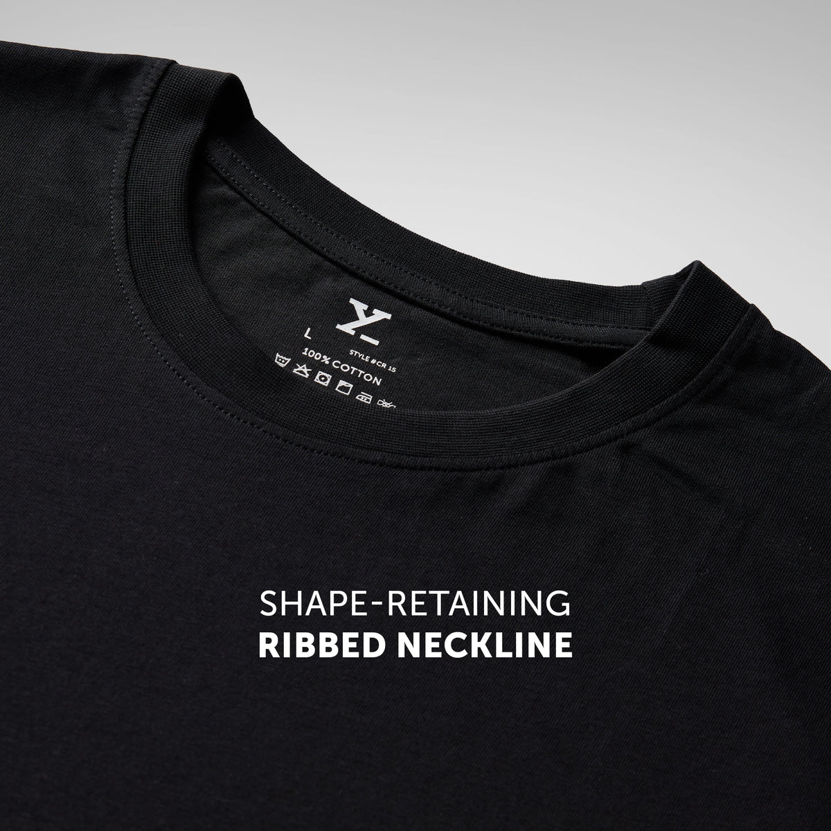 Pace Combed Cotton T-shirts Pitch Black