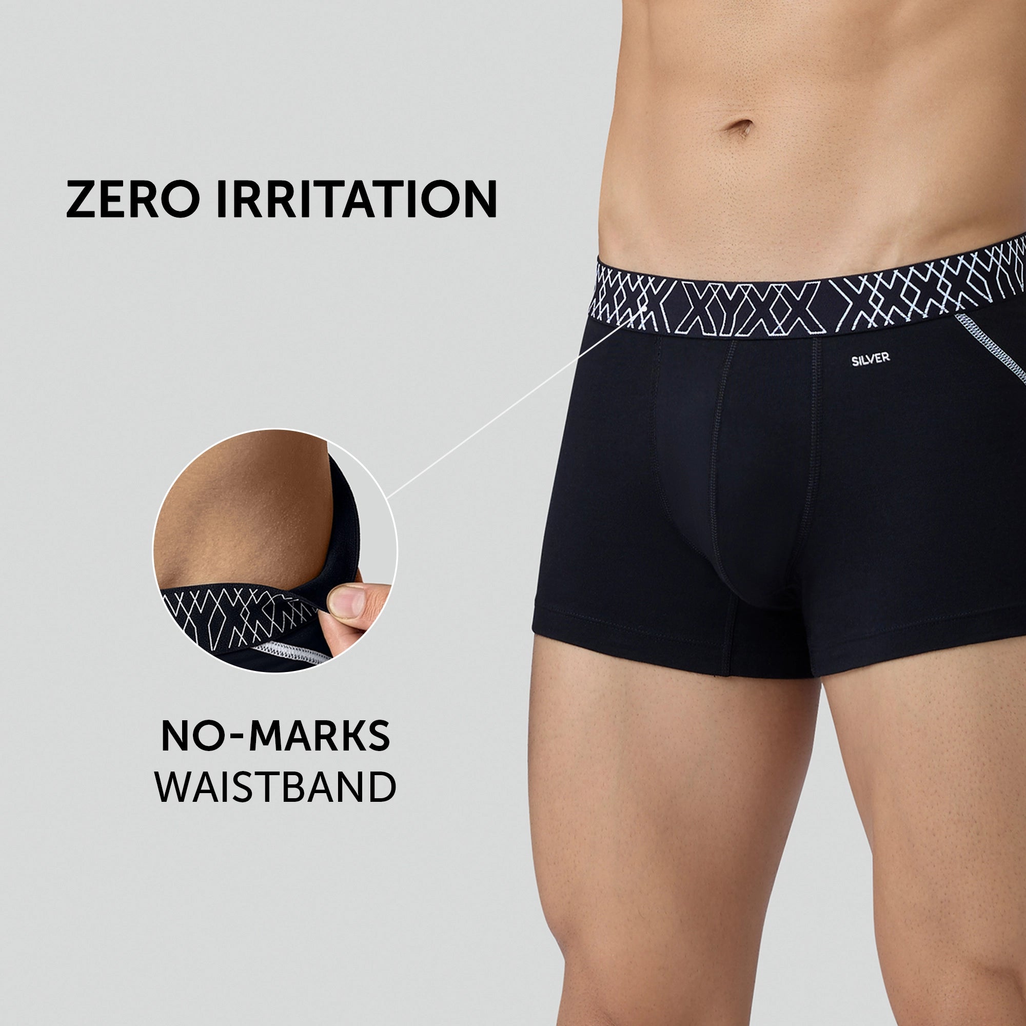 Sprint Cotton Stretch Trunks Black Knight
