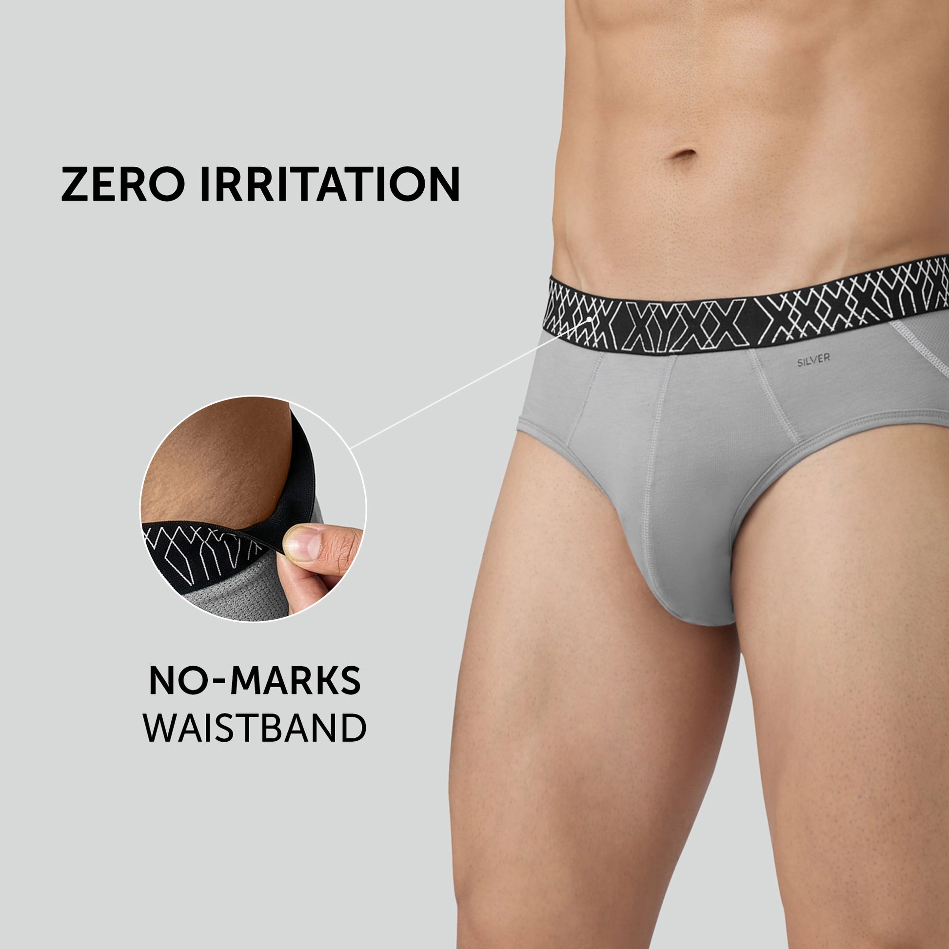 Sprint Cotton Stretch Briefs Opal Grey