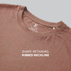 Pace Combed Cotton T-shirts Brown Latte