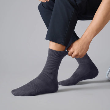 Crew-Length Socks - Graphite Grey