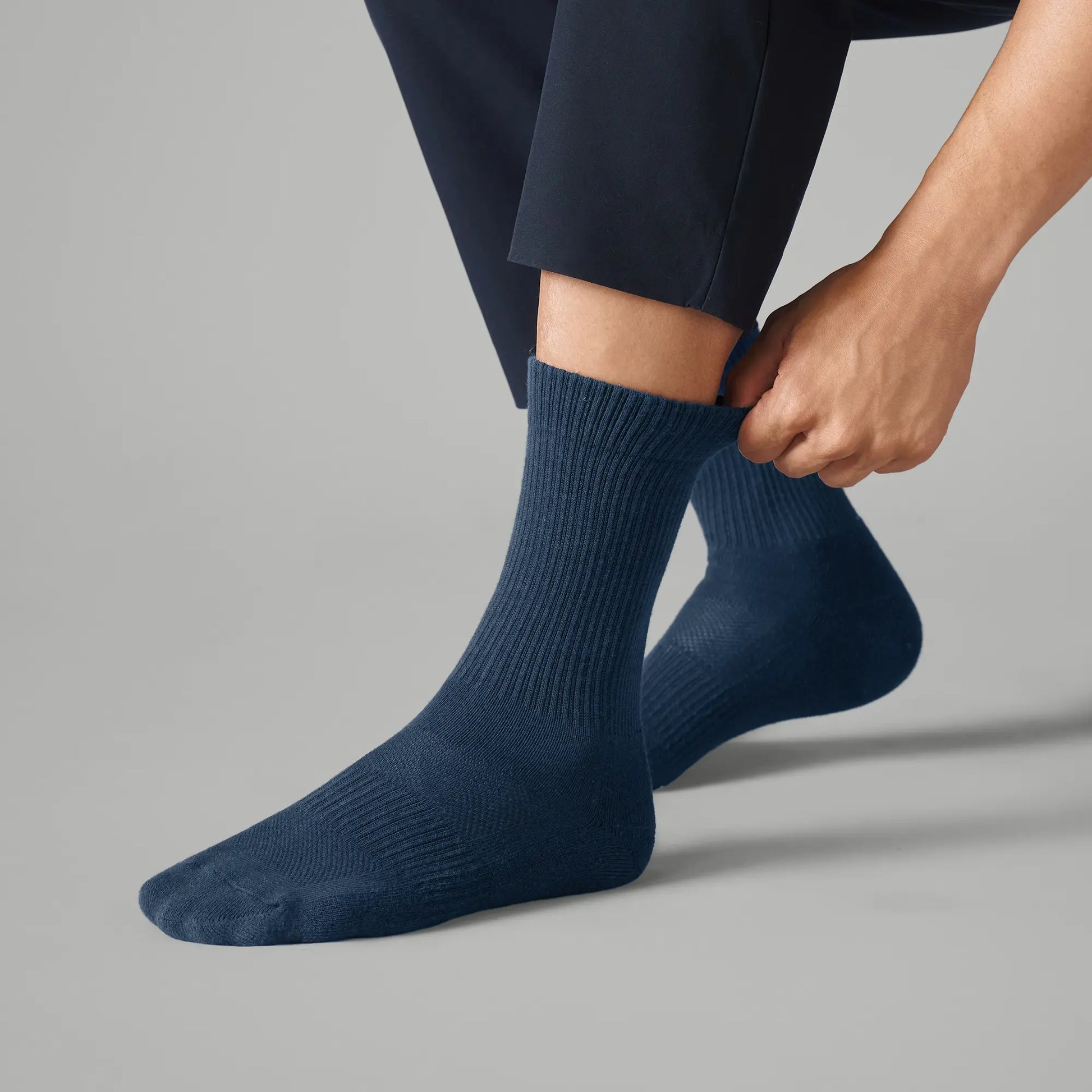 Crew-Length Socks - Midnight Blue