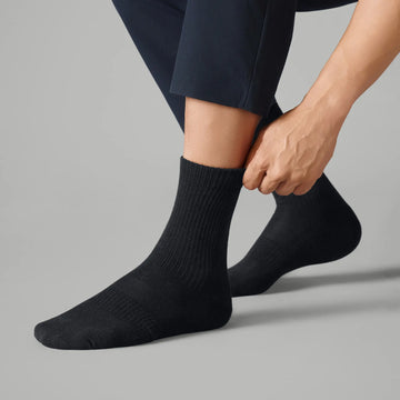 Crew-Length Socks - Pitch Black
