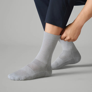 Crew-Length Socks - Cement Grey