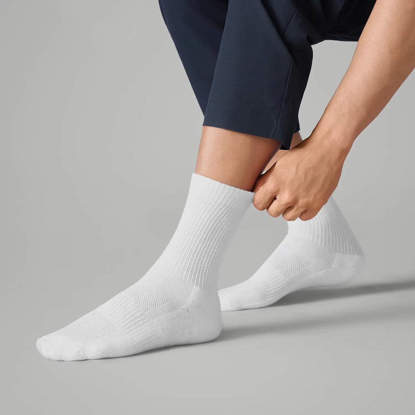 Crew-Length Socks - Polar White
