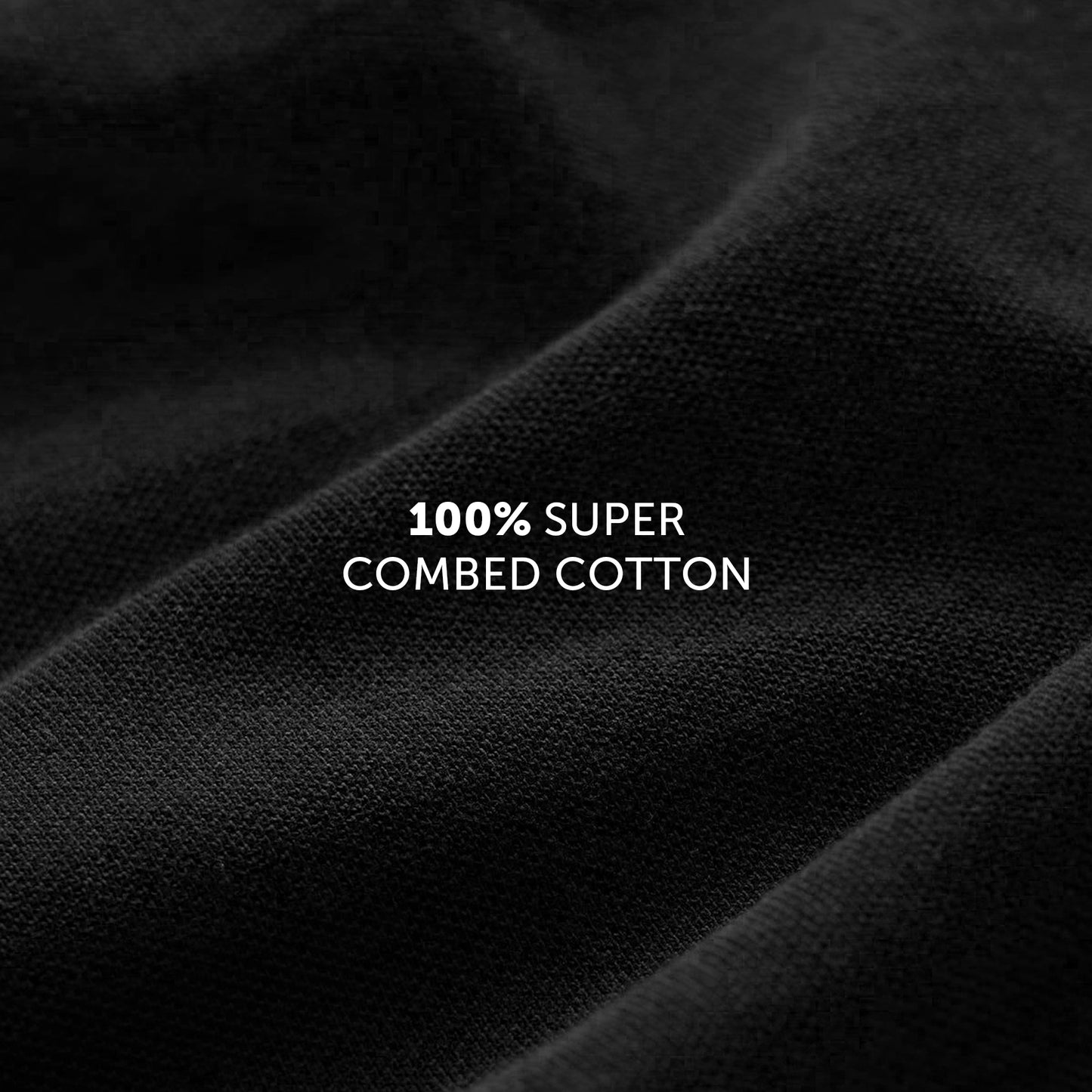 Pace Combed Cotton T-shirts Pitch Black