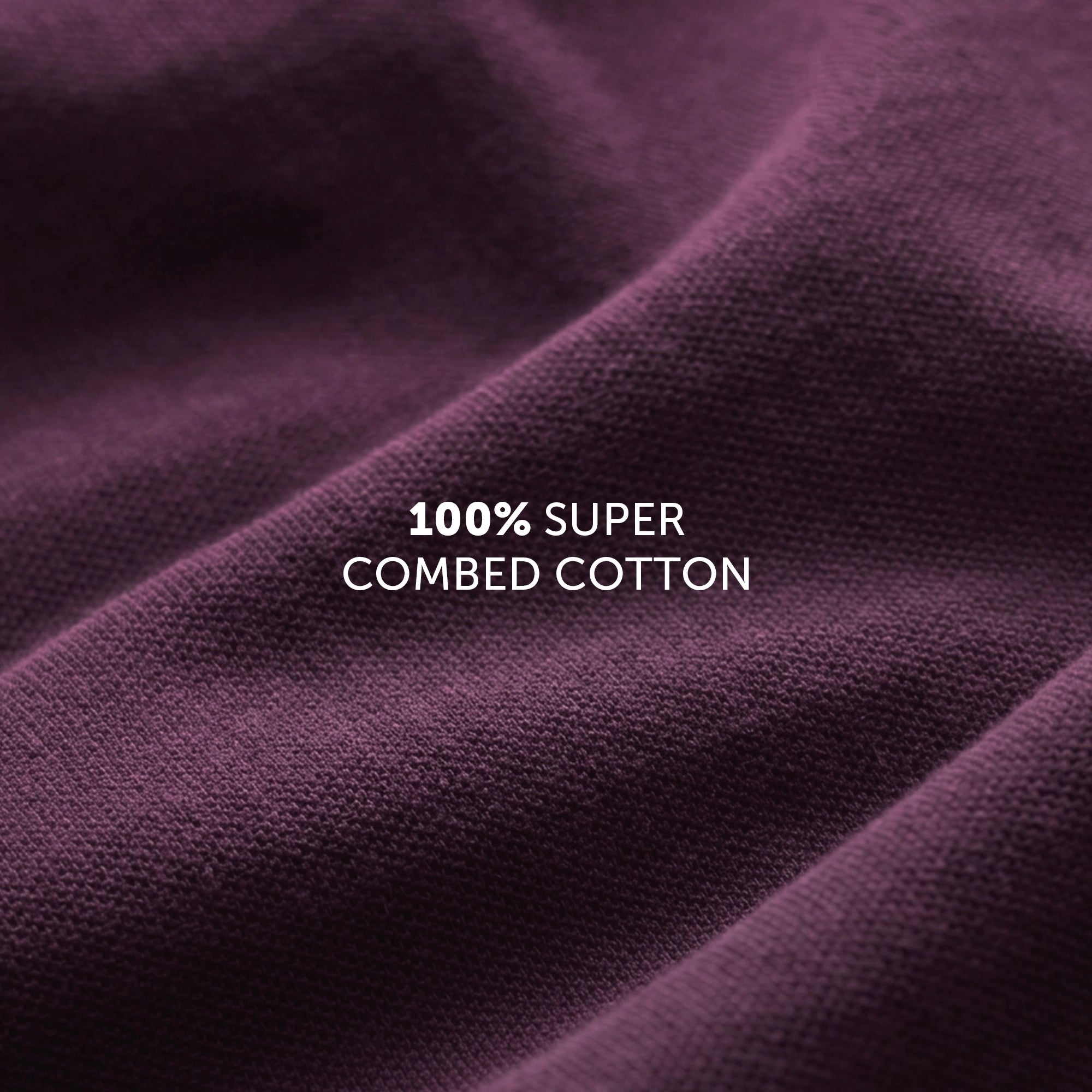 Pace Combed Cotton T-shirts Plum Red