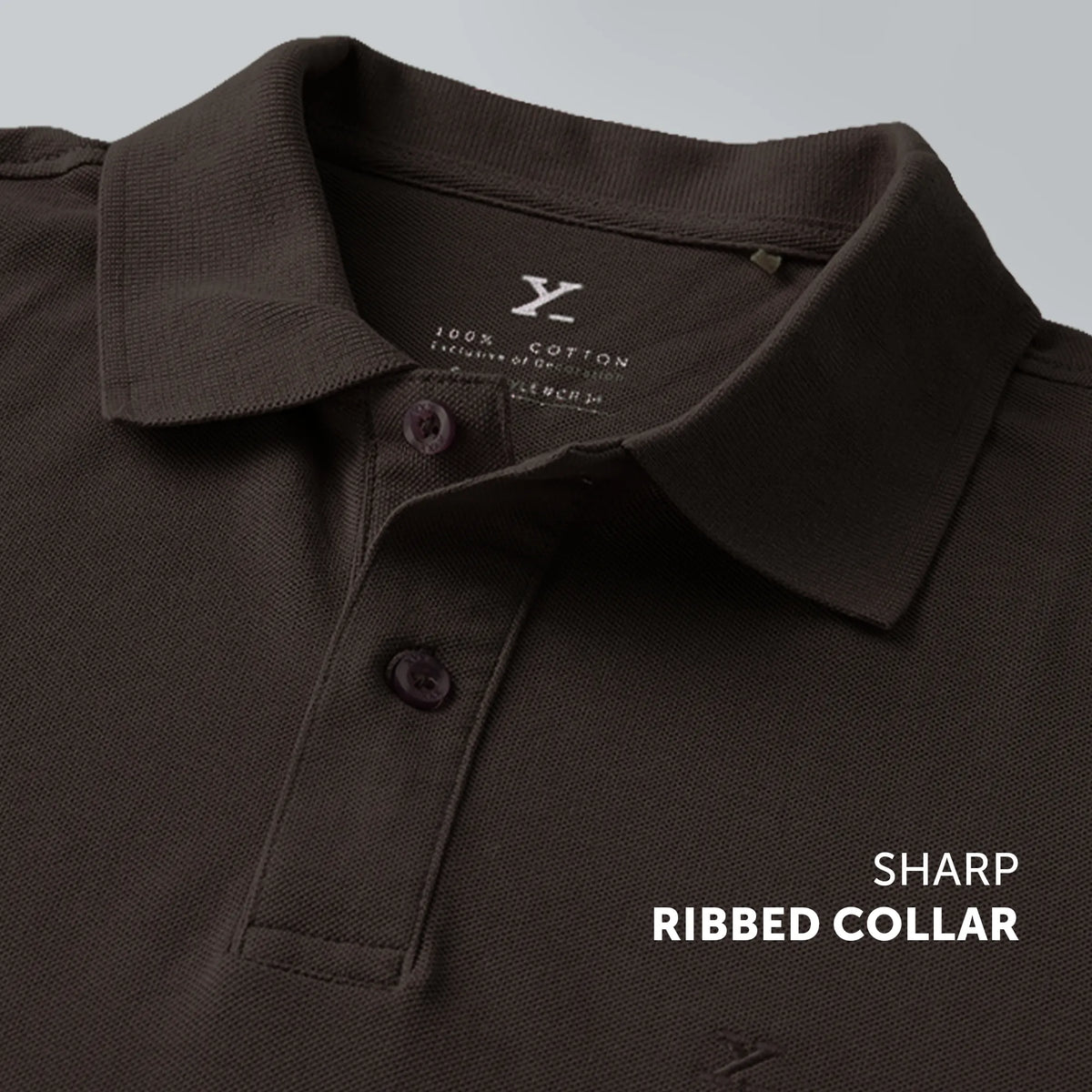Nova Combed Cotton Polo T-shirts Mocha Brown