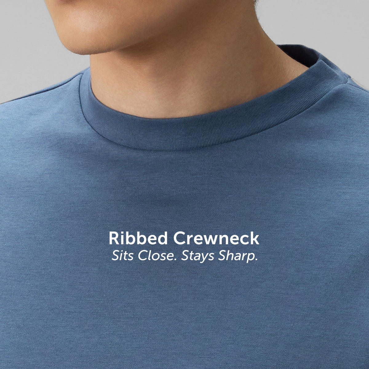 Cotton-Rich Oversized T-shirt - Denim Blue