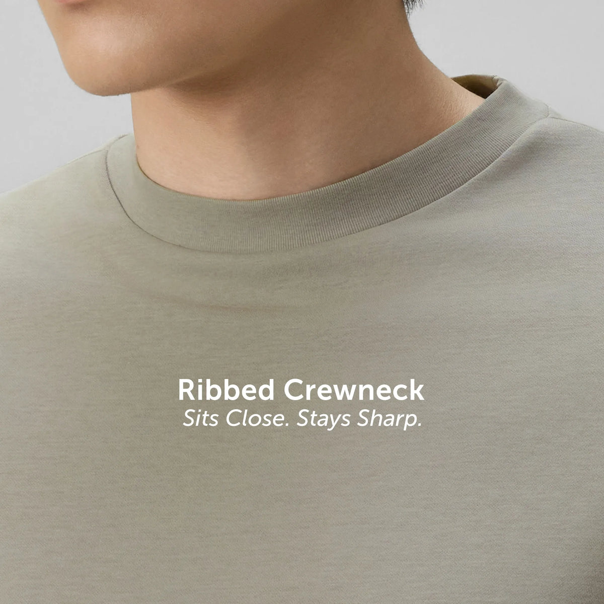 Cotton-Rich Oversized T-shirt - Cascade Grey