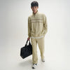 Crew Oversized Half-Zip Sweatshirt -Minted Grey