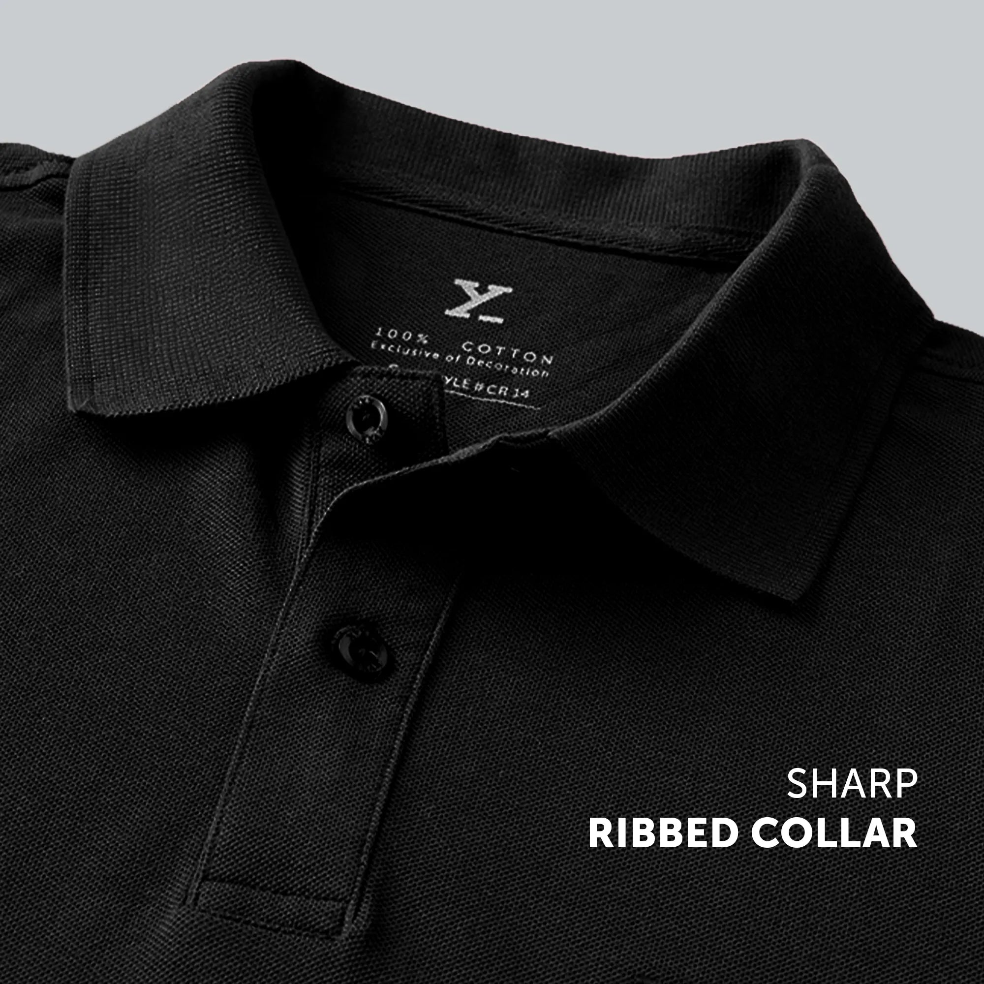 Nova Combed Cotton Polo T-shirts Pitch Black – XYXX Apparels