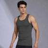 Nova Round Neck Racer Back Vest Graphite Grey