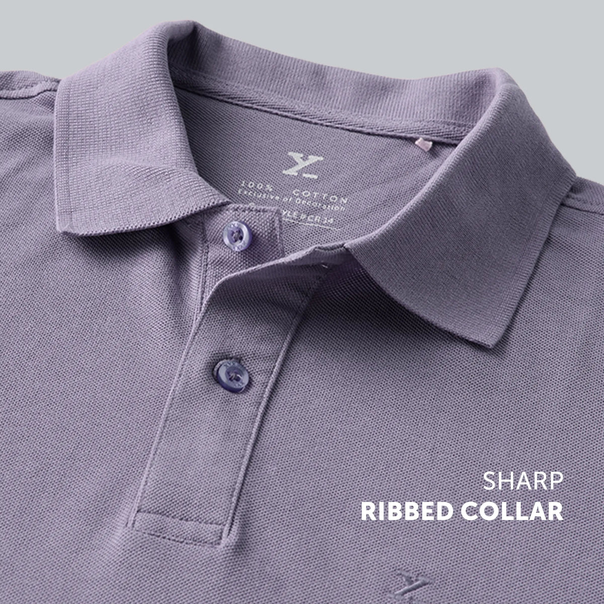 Nova Combed Cotton Polo T-shirts Misty Lilac