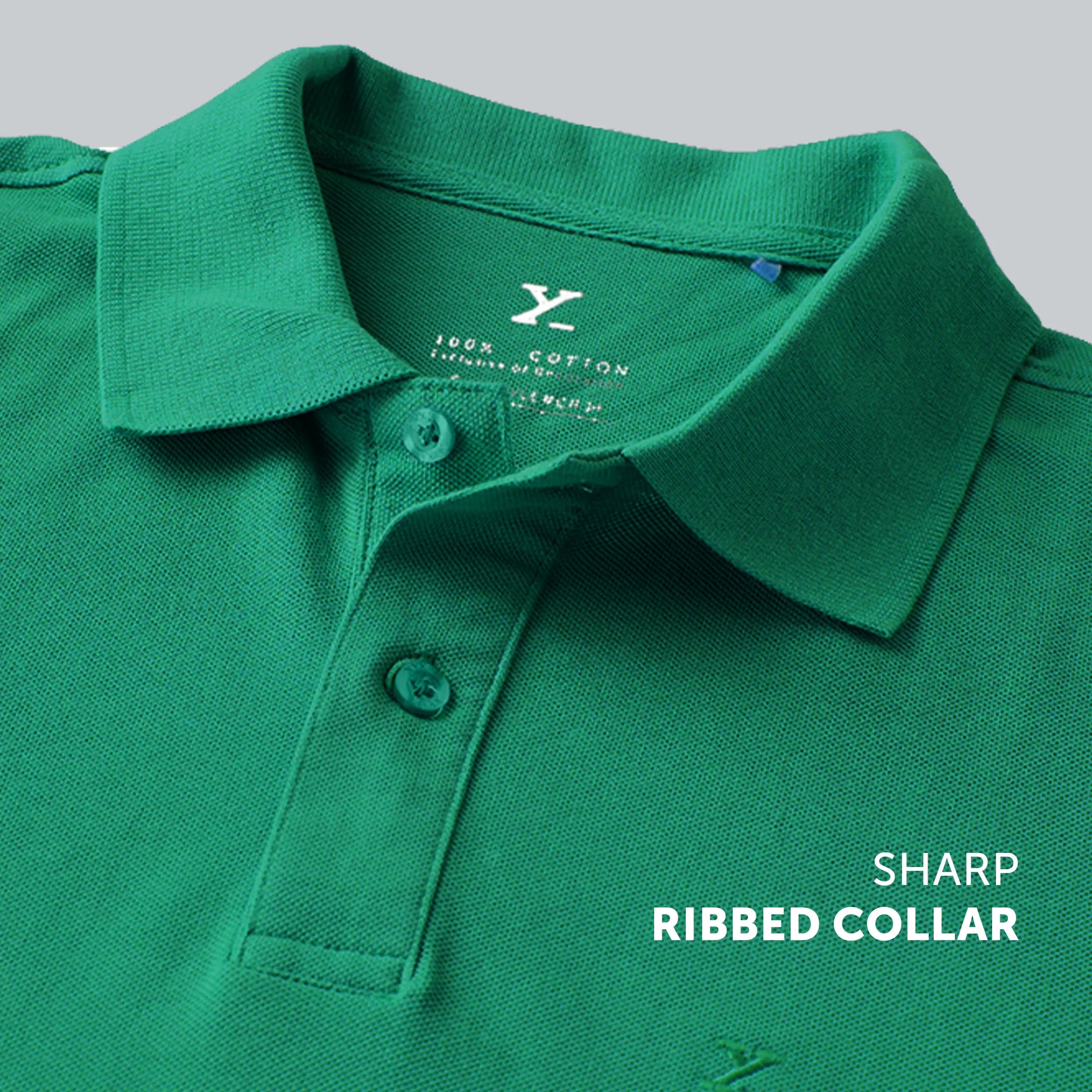 Nova Combed Cotton Polo T-shirts Fiesta Green