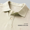 Nova Combed Cotton Polo T-shirts Almond White