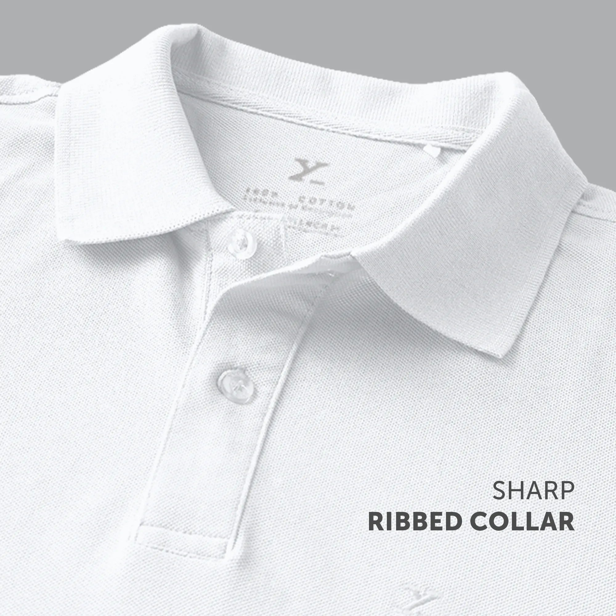 Nova Combed Cotton Polo T-shirts Polar White