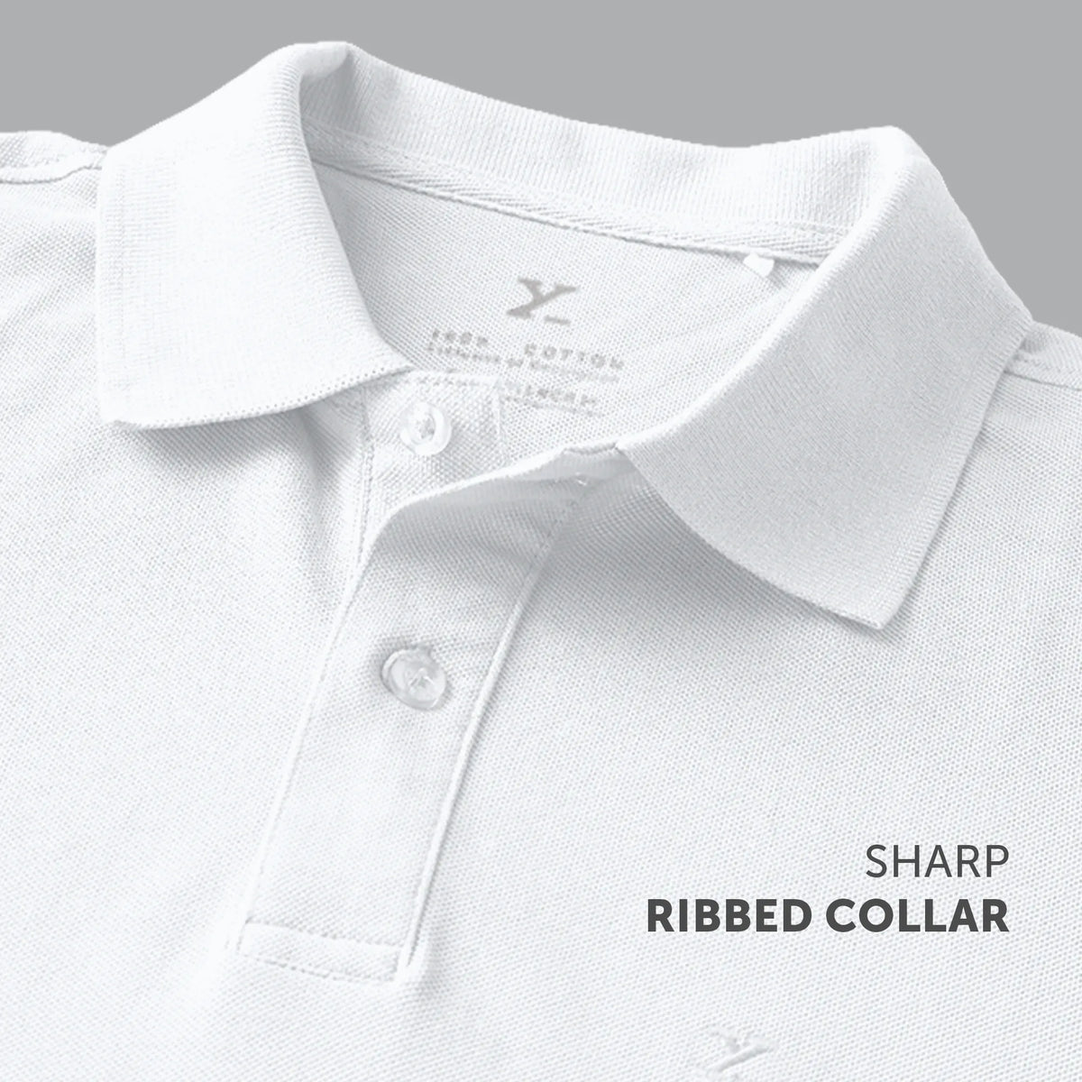 Nova Combed Cotton Polo T-shirts Polar White