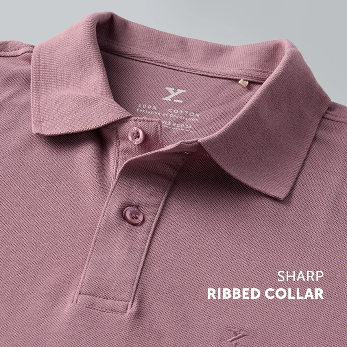 Nova Combed Cotton Polo T-shirts Rose Blush