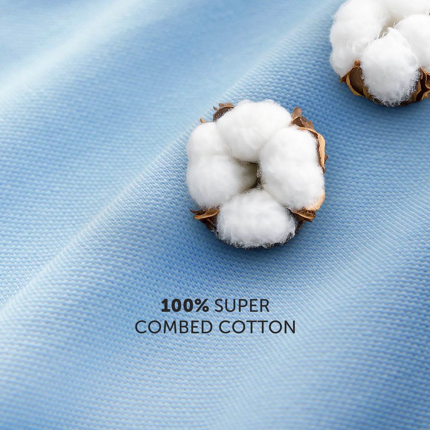 Nova Combed Cotton Polo T-shirts Sky Blue