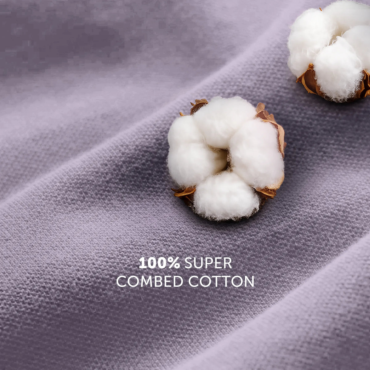 Nova Combed Cotton Polo T-shirts Misty Lilac