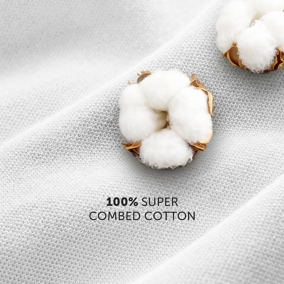 Nova Combed Cotton Polo T-shirts Polar White