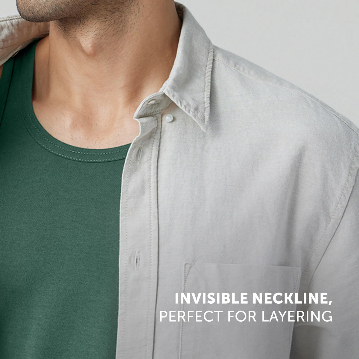 Ace Modal-Cotton Vest Forest Green