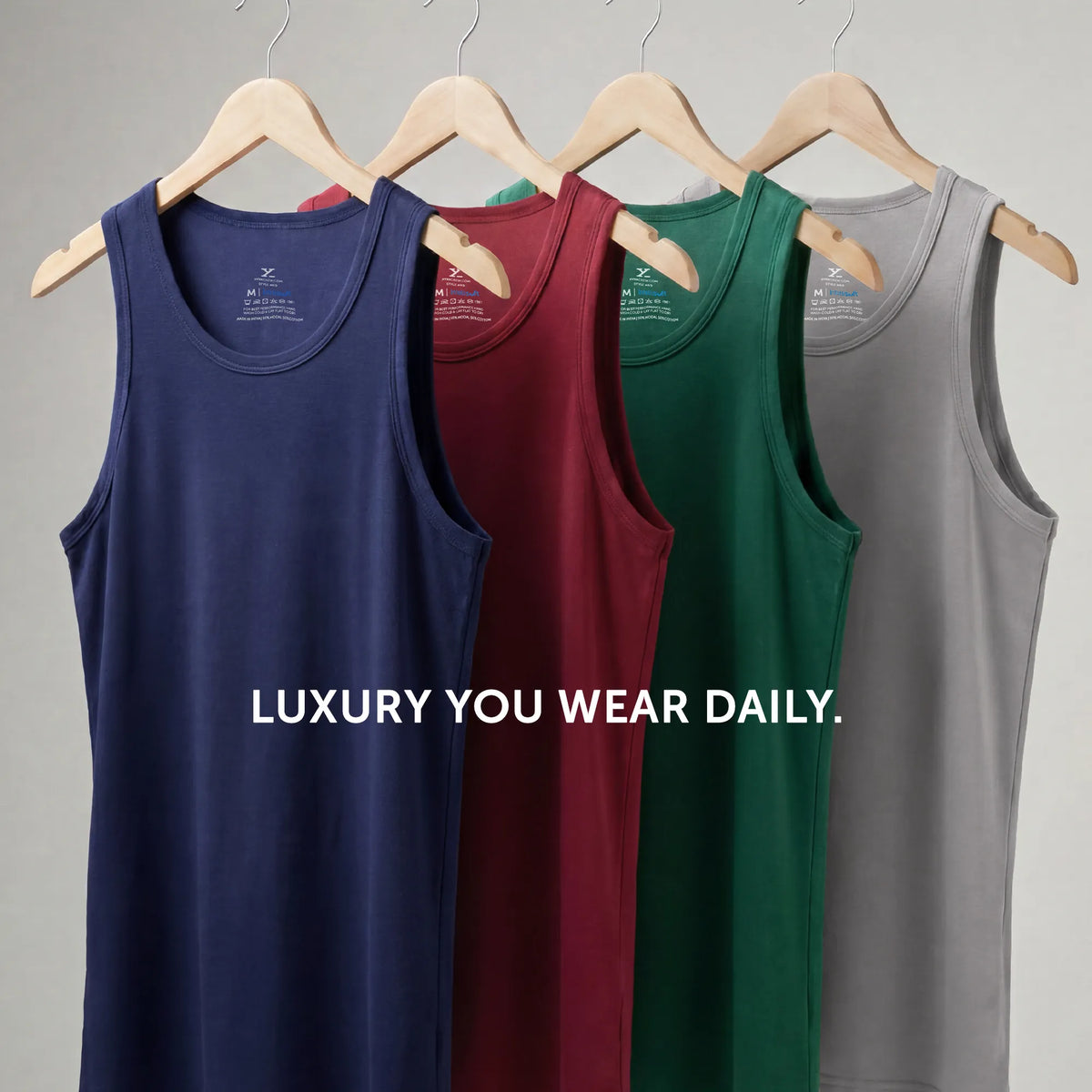 Ace Modal-Cotton Vest Bold Burgundy