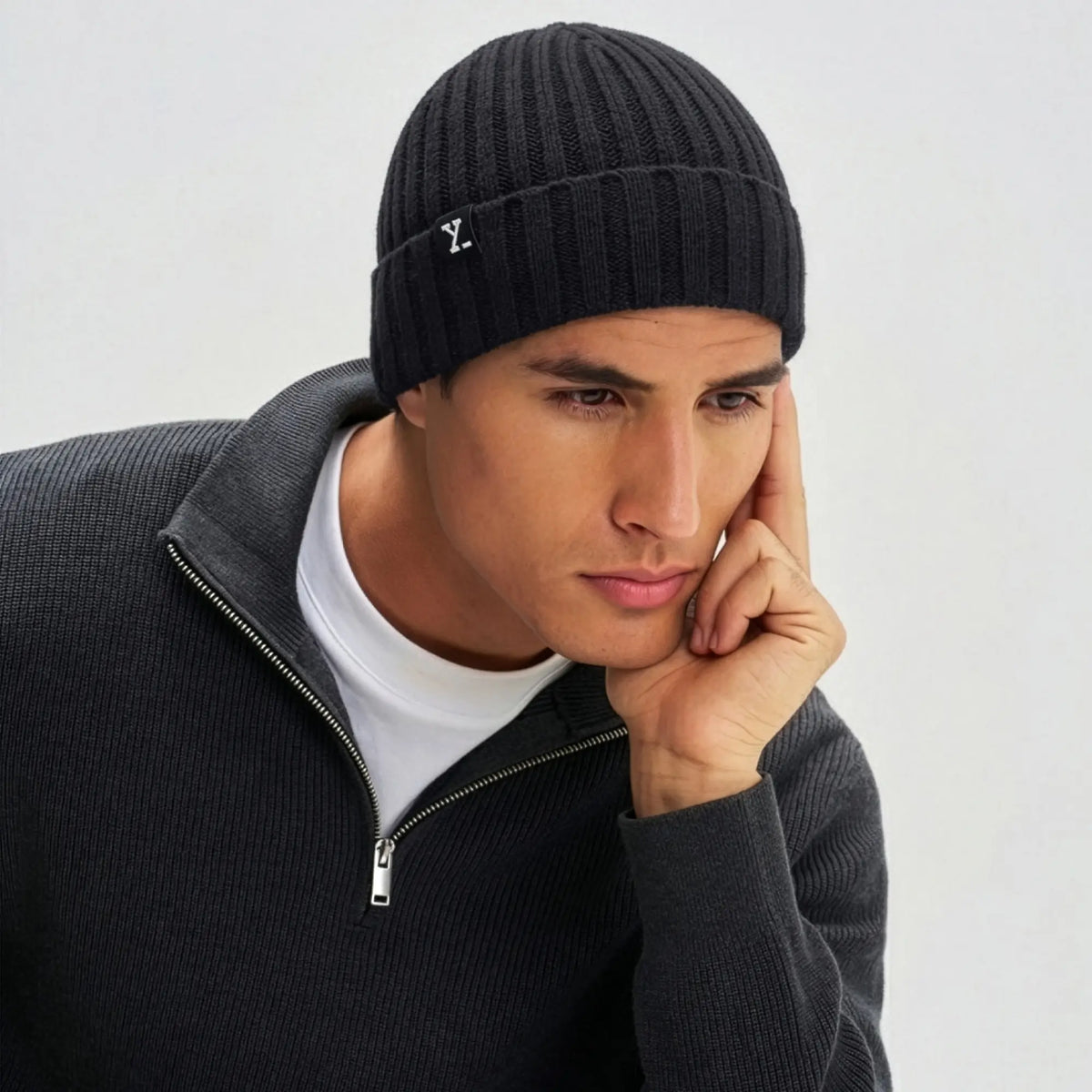 Winter Beanie - Pitch Black
