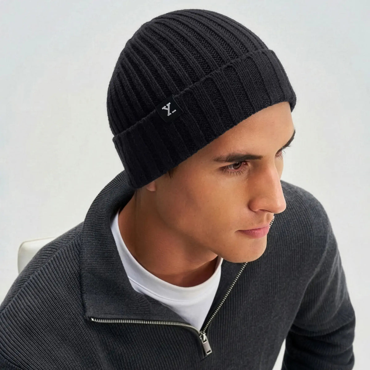 Winter Beanie - Pitch Black