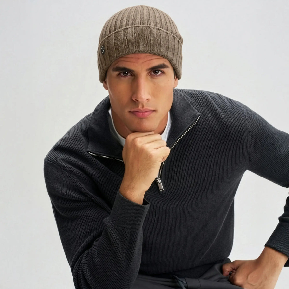 Winter Beanie - Nutty Brown