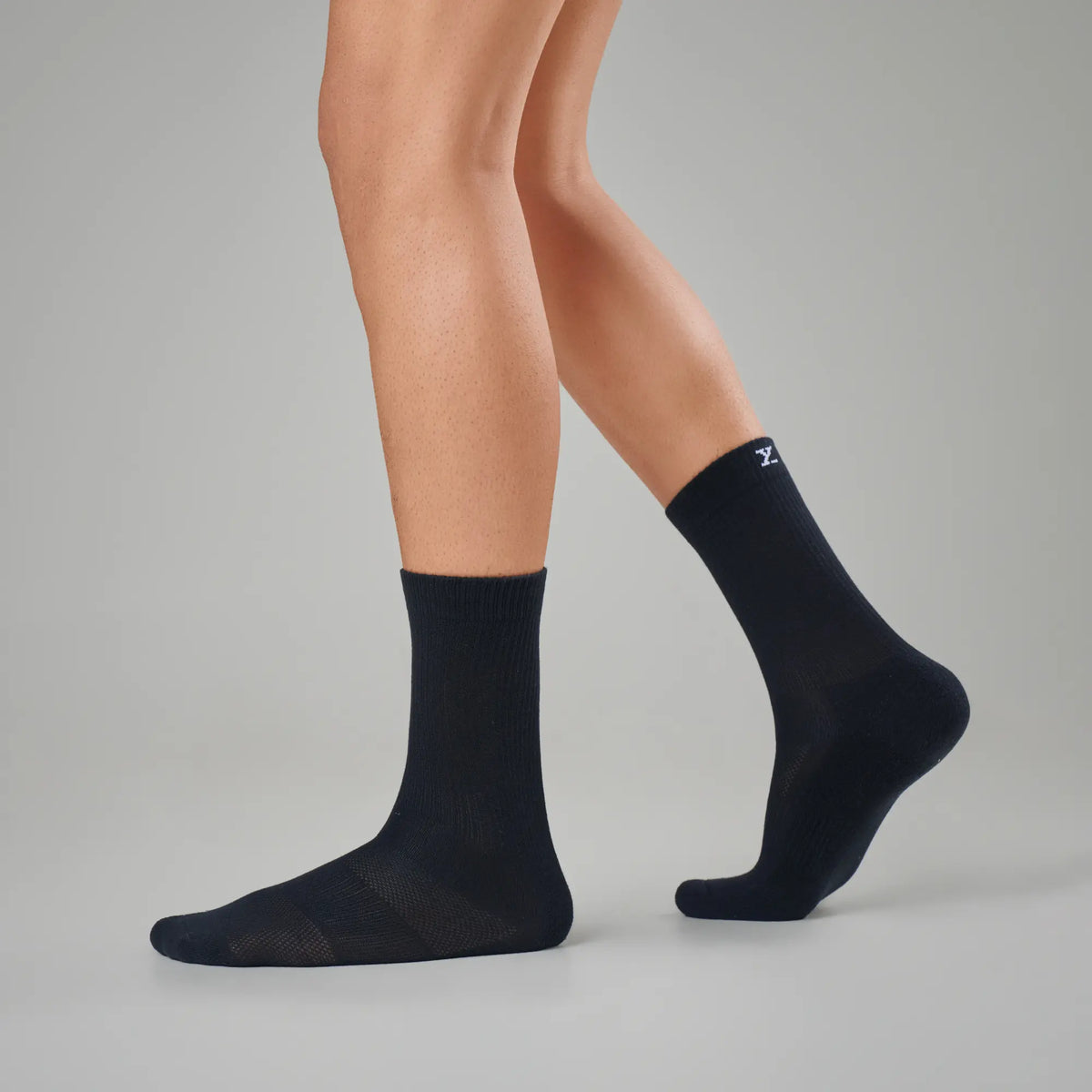 Crew-Length Socks - Pitch Black