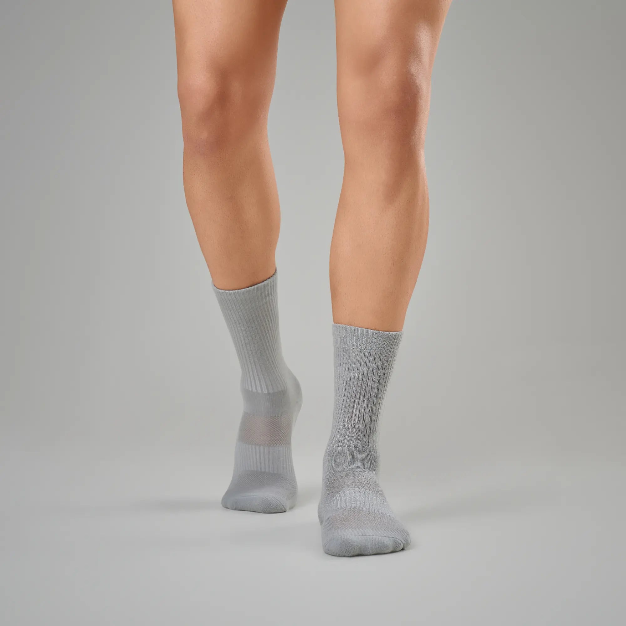 Crew-Length Socks - Cement Grey
