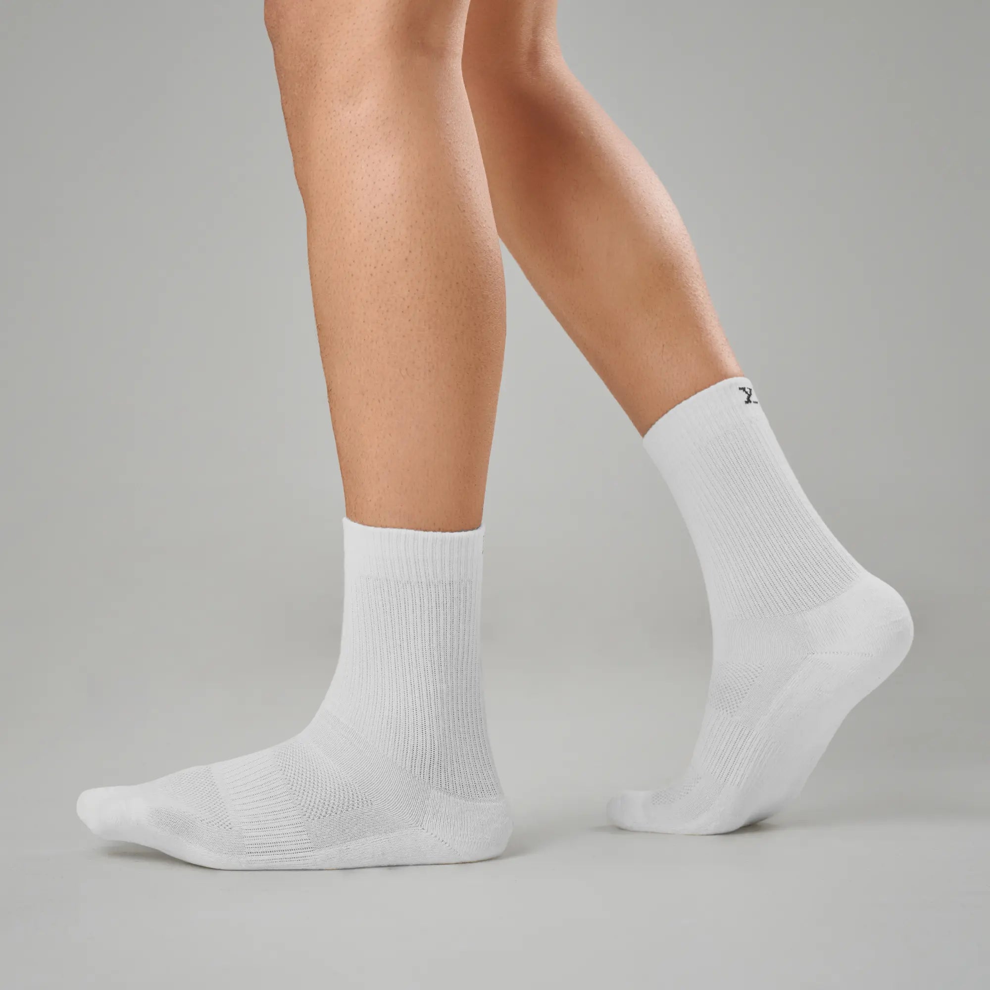 Crew-Length Socks - Polar White