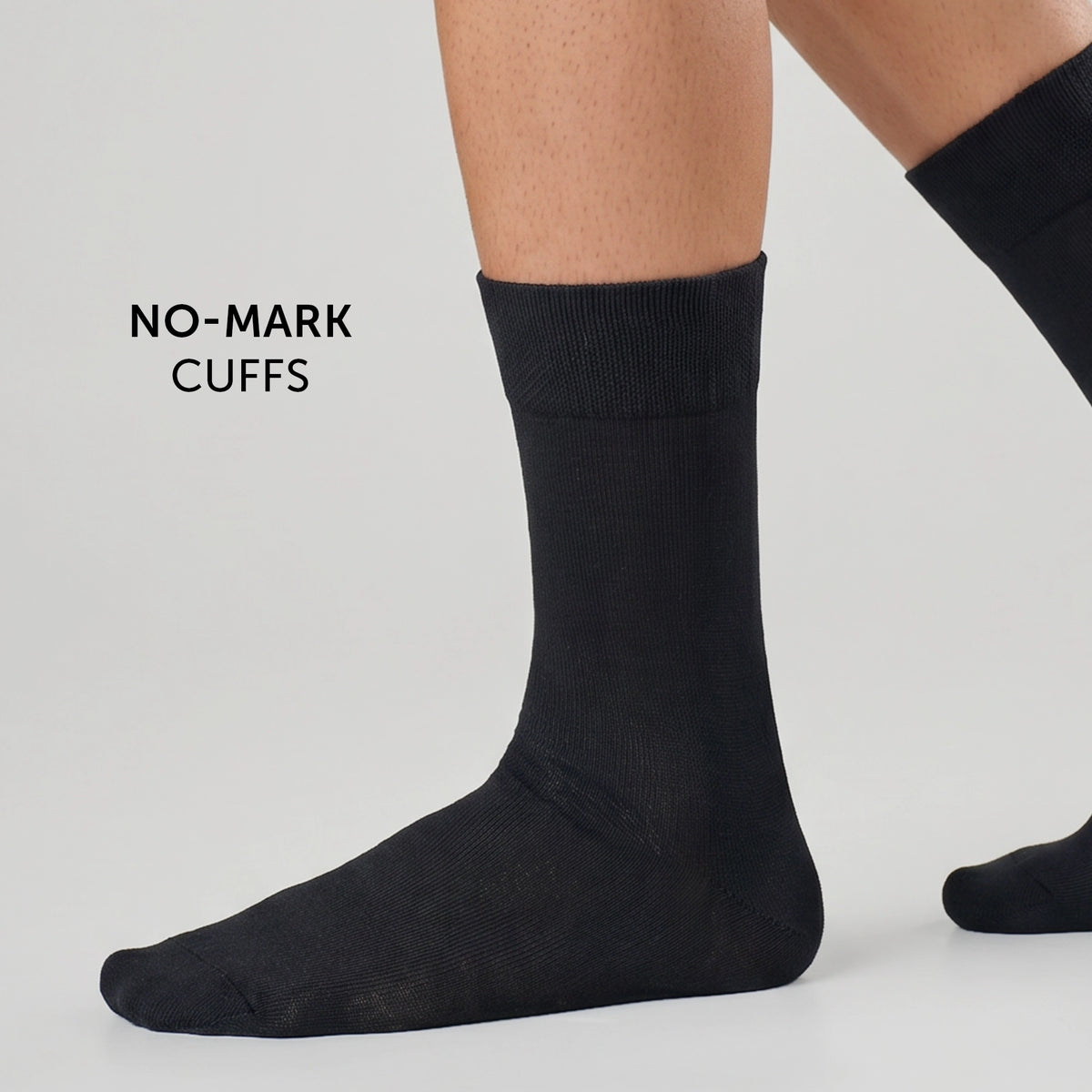 Crew-Length Socks - Pitch Black