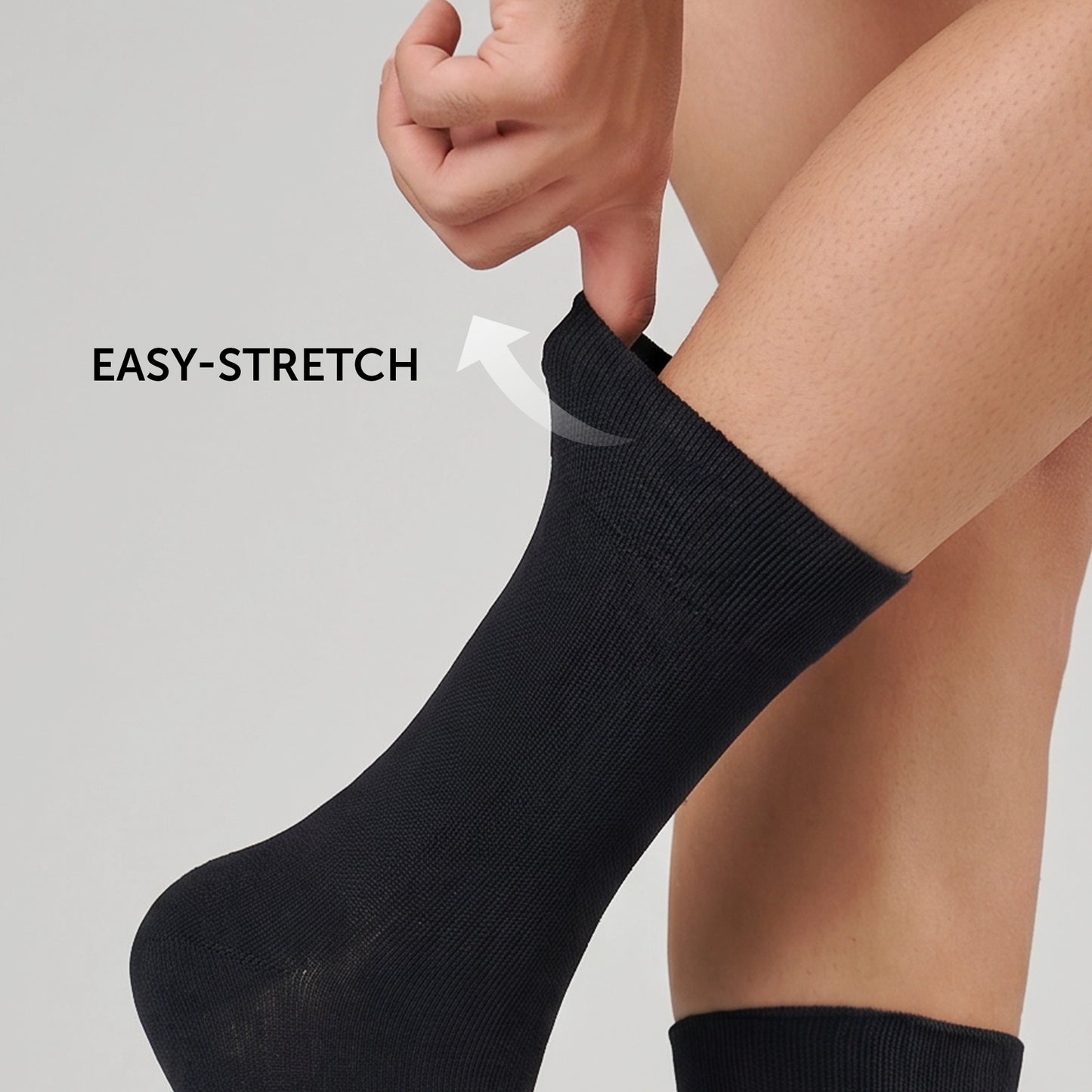 Crew-Length Socks - Pitch Black
