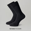 Crew-Length Socks - Pitch Black