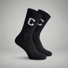 Crew Calf Length Socks - Ink Black
